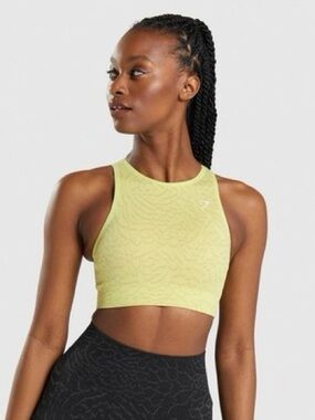EUC Women’s Gymshark Adapt Animal Iguana Seamless Sports Bra Size Small
